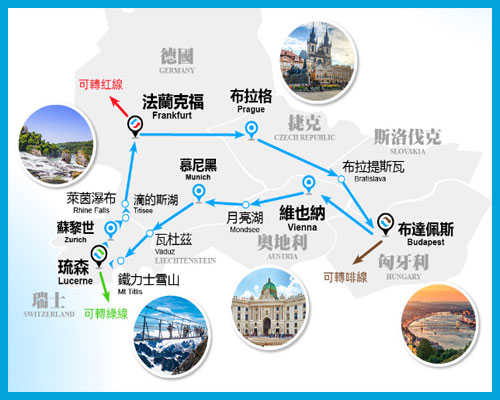 藍線路線圖