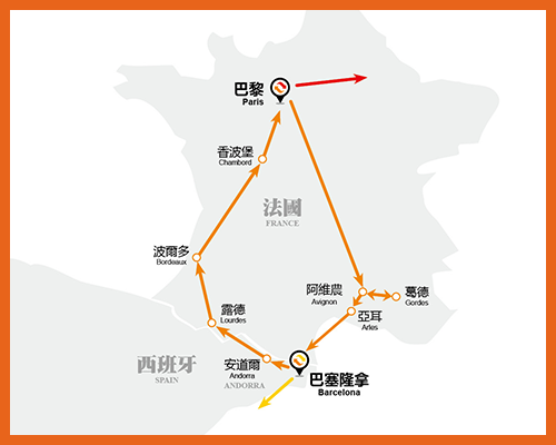 橙線路線圖